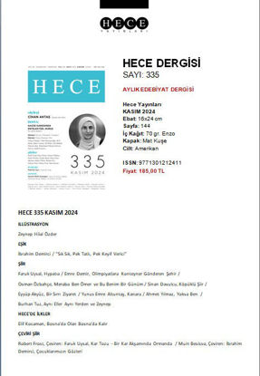 Hece Dergisi Sayı-335 resmi