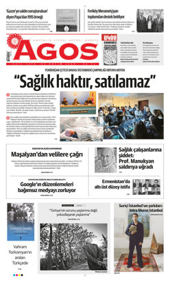 Agos Gazetesi -22-Kasım-2024 resmi