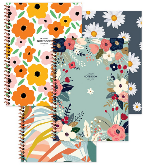 La Plume Flowers  17x22 Çizgisiz Defter resmi