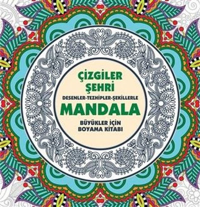 ÇİZGİLER ŞEHRİ MANDALA - BÜYÜKLER İÇİN resmi