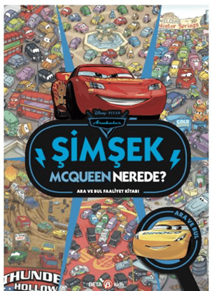 Disney Arabalar Şimşek Mcqueen Nerede? - Ciltli resmi