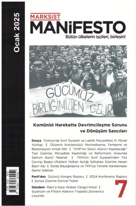 Marksist Manifesto Dergisi Ocak-2025 resmi