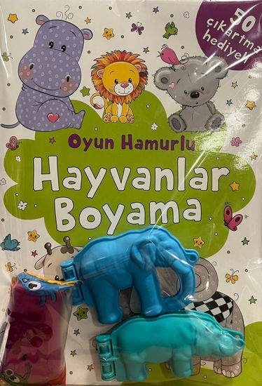 Hayvanlar Boyama Kitabı - Oyun Hamuru resmi
