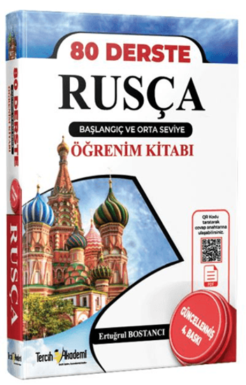 80 Derste Rusça - Başlangıç ve Orta Seviye Öğrenim Kitabı resmi
