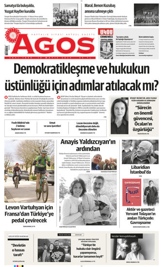 Agos Gazetesi -16-Mayıs.2025 resmi