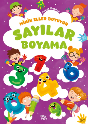 Minik Eller Boyuyor - Sayılar Boyama Kitabı resmi