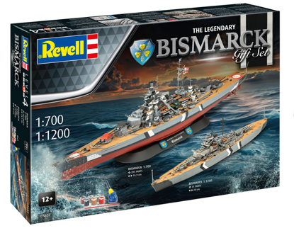 Gift Set The Legendary Bismarck (1:700 & 1:1200) resmi