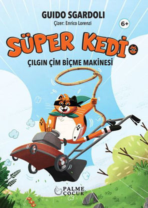 Süper Kedi - Çılgın Çim Biçme Makinesi resmi
