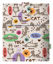 Mona Kitap Kılıfı Cepli - Yoga Kedi - 20x25 resmi