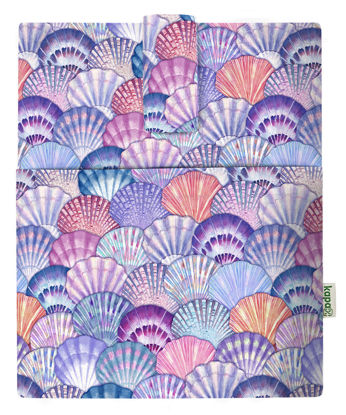 Mona Kitap Kılıfı Cepli - Deniz Kabuğu - 20x25 resmi