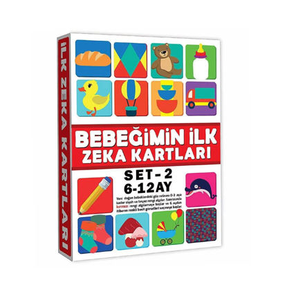 Bebeğimin Eğitici Kartlar 6-12 Ay Zeka Kartları resmi