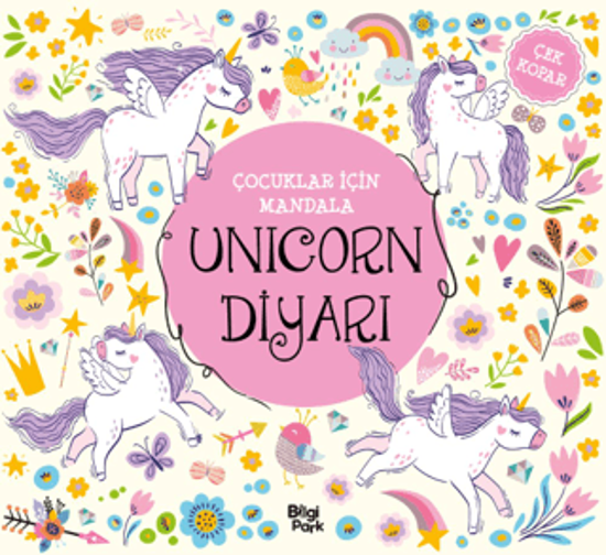 Çocuklar İçin Mandala - Unicorn Diyarı resmi