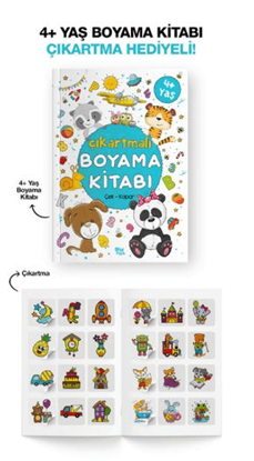 Çıkartmalı Boyama Kitabı - 4 Yaş + resmi
