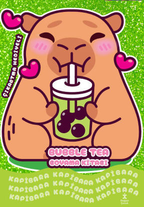 Kapibara - Bubble Tea Boyama Kitabı resmi