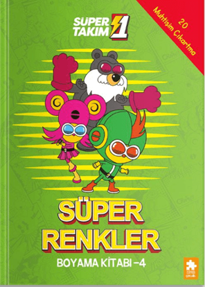 Süper 1 Takım - Süper Renkler Boyama Kitabı - 4 resmi