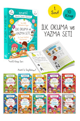 İlk Okuma ve Yazma Seti - 10 Kitap resmi
