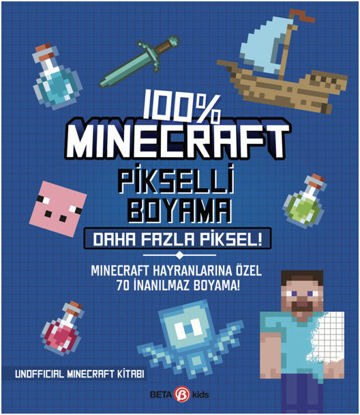 %100 Minecraft Pikselli Boyama Daha Fazla Piksel! resmi