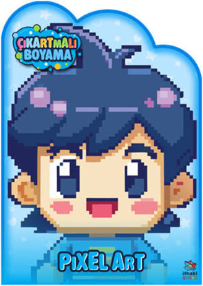 Pixel Art Zamanı – Çıkartmalı Boyama Kitabı resmi