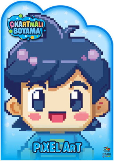 Pixel Art Zamanı – Çıkartmalı Boyama Kitabı resmi