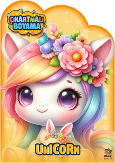 Unicorn Zamanı - Çıkartmalı Boyama Kitabı resmi