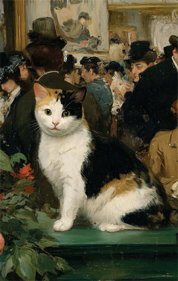 Nesin Defter Çizgili - Manet Tarzında resmi