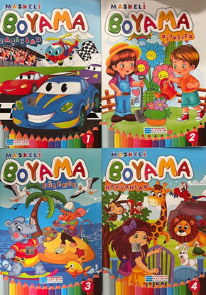 Maskeli Boyama Kitabı 4 lü Set resmi