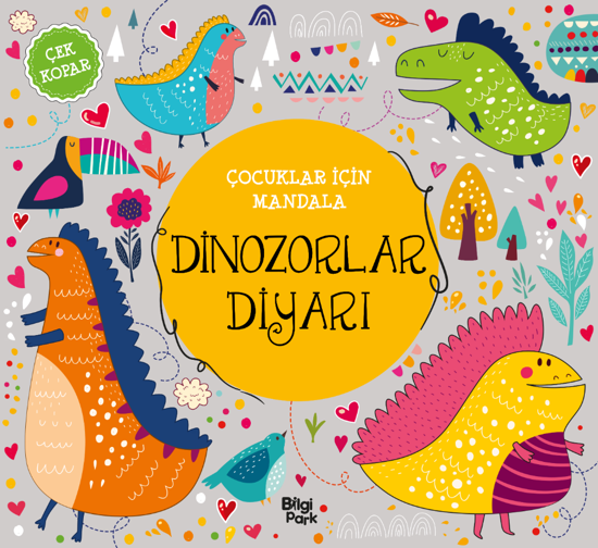 Çocuklar İçin Mandala - Dinozorlar Diyarı resmi