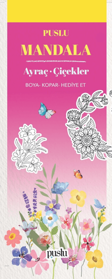 Mandala Ayraç - Çiçekler resmi