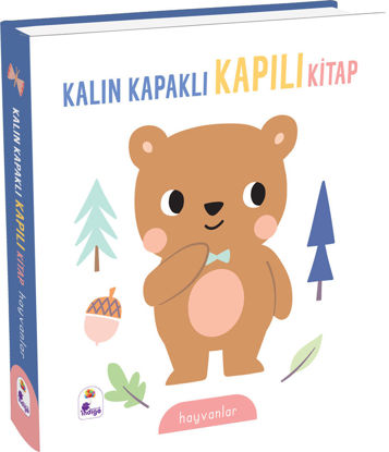 Kalın Kapaklı Kapılı Kitap - Hayvanlar resmi