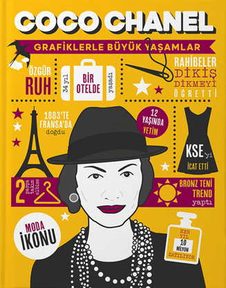Coco Chanel - Grafiklerle Büyük Yaşamlar - Ciltli resmi