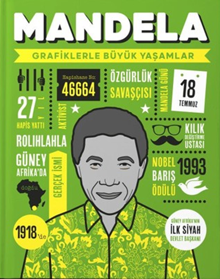 Mandela - Grafiklerle Büyük Yaşamlar - Ciltli resmi