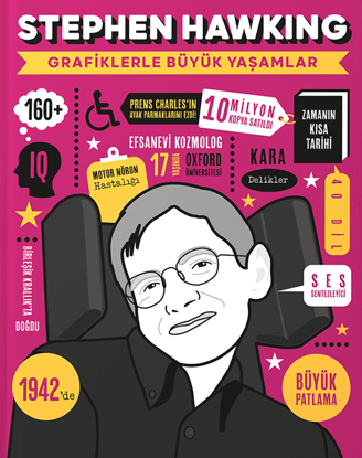Stephen Hawking - Grafiklerle Büyük Yaşamlar - Ciltli resmi