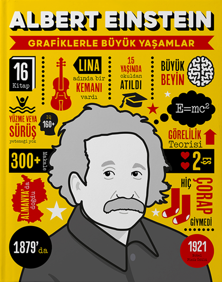 Albert Einstein - Grafiklerle Büyük Yaşamlar - Ciltli resmi