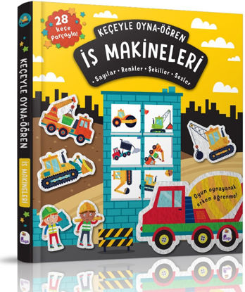 Keçeyle Oyna-Öğren - İş Makineleri - Ciltli resmi