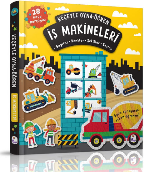 Keçeyle Oyna-Öğren - İş Makineleri - Ciltli resmi