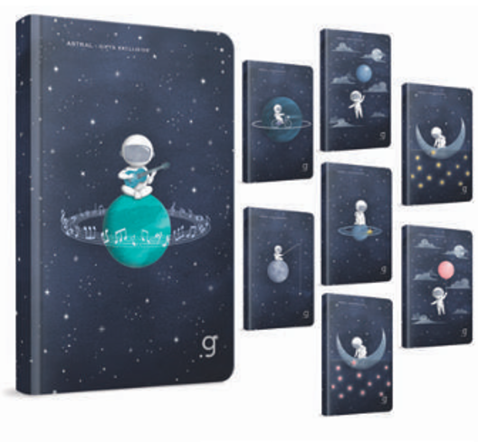 Astral İplik Dikiş Sert Kapak Defter 8X12 80 Yaprak Çizgisiz resmi