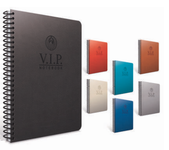 Vıp Spiralli Deri Kapak Defter 17x24 140 Yaprak Çizgili resmi