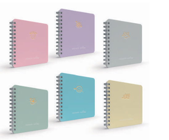 Mıcro Notes Spiralli Sert Kapak Defter 16x16 100 Yaprak Çizgili resmi