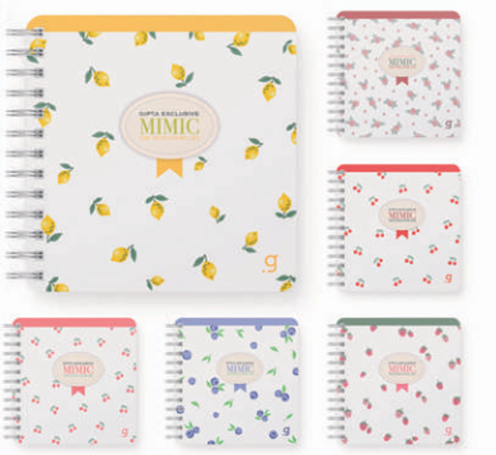 Mımıc Spiralli Sert Kapak Defter 16x16 80 Yaprak Çizgili resmi