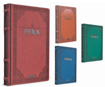 Pera İp Dikiş Deri Kapak Defter 13x21 - 120 Yaprak Çizgisiz resmi