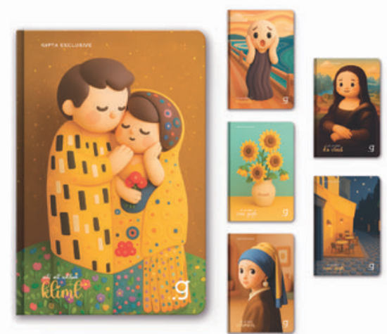 Cuteart İplik Dikiş Sert Kapak Defter 13x21 96 Yaprak Çizgili resmi