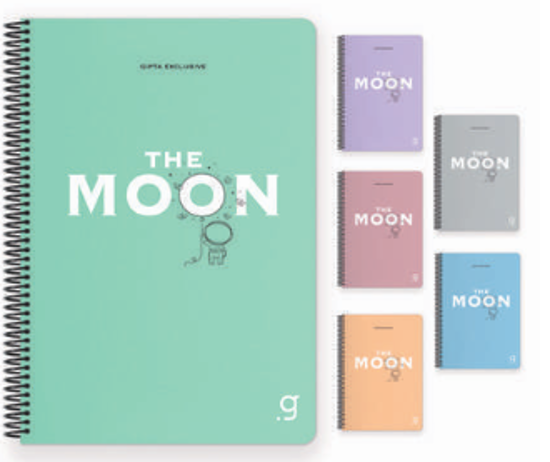 Moon Spiralli Defter 17x24 80 Yaprak Çizgili resmi