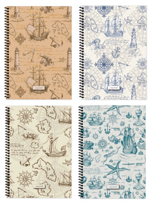 Journal 16,5x22,5 100 Yaprak Çizgisiz Spiralli Sert Kapak Defter resmi