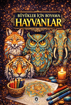 Büyükler İçin Boyama Hayvanlar resmi