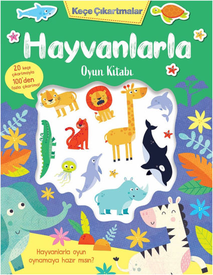 Hayvanlarla Oyun Kitabı - Keçe Çıkartmalar resmi