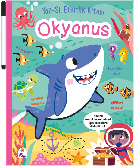 Yaz-Sil Etkinlik Kitabı – Okyanus resmi