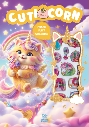 Cuticorn - Puffy Parlak Çıkartmalı Boyama Kitabı resmi