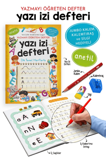 Yazı İzi Defteri - Yazmayı Öğreten Defter resmi