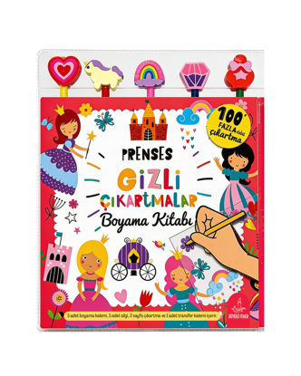 Prenses Gizli Çıkartmalar - Boyama Kitabı resmi