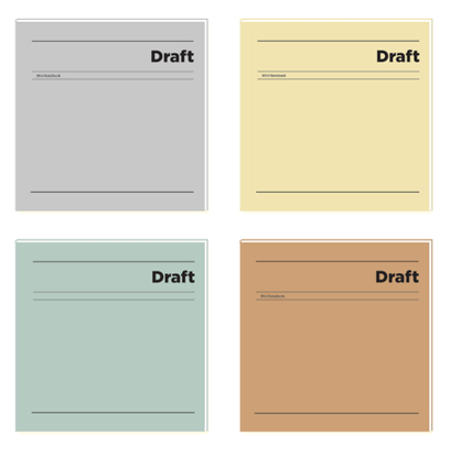 Draft 11x11 48 Yaprak Çizgisiz Not Defteri resmi